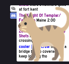 A screenshot of a sand cat emoji covering the website's chat box