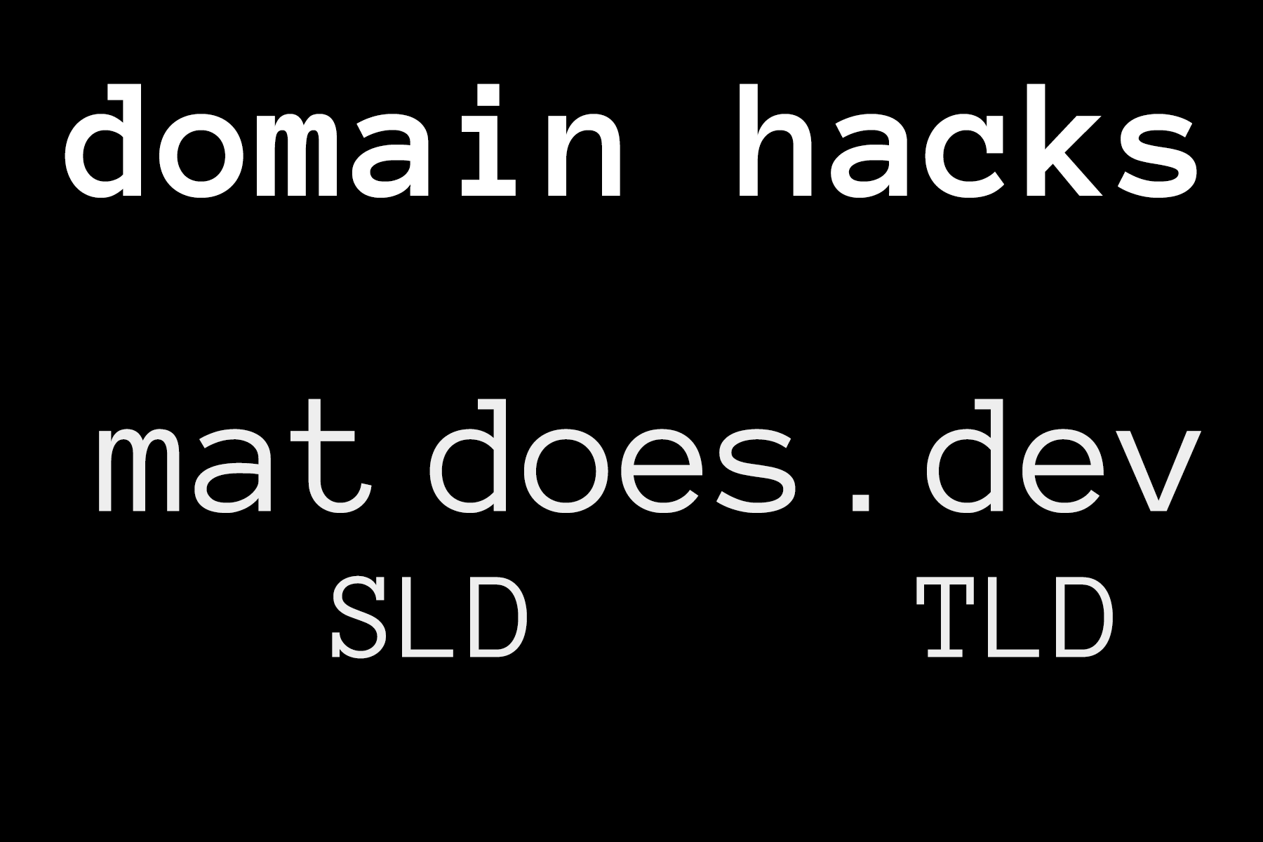 Domain Hack Example